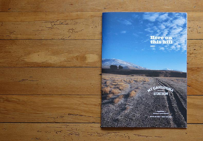 Mt Cardrona Station – Here on this hill publication – cover