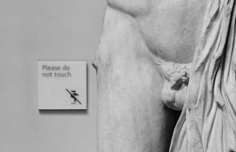 British Museum – Don't touch pictogram